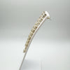 Long Dangly 3.40ct CZ Drop Earrings in Sterling Silver 925