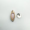 Marquis Pink Mother of Pearl Stud / Drop Earrings in Sterling Silver 925