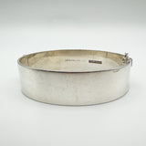Vintage Floral Engraved Foliate Bangle in Sterling Silver 925 (Birm 1969) 37g