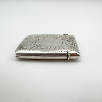 Antique Engraved Vesta Case Chunky Locket in Sterling Silver 925 (Birm 1912) 24g